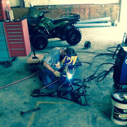 service repair welding frame motorcyle atv